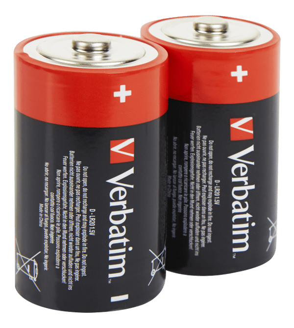 Batteries, D (LR20), 2 pcs Alkaline, 1.5 V