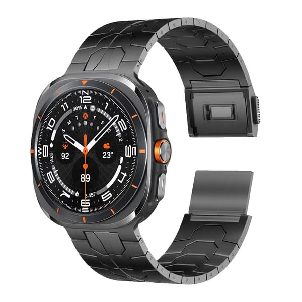 Premium magnetisk rustfrit stål rem til Galaxy Watch 7 Black
