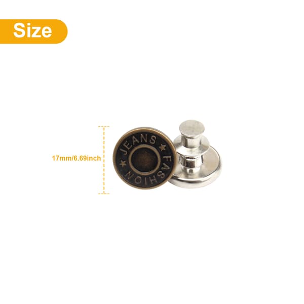 Jeansknappar 10-pack Model 1