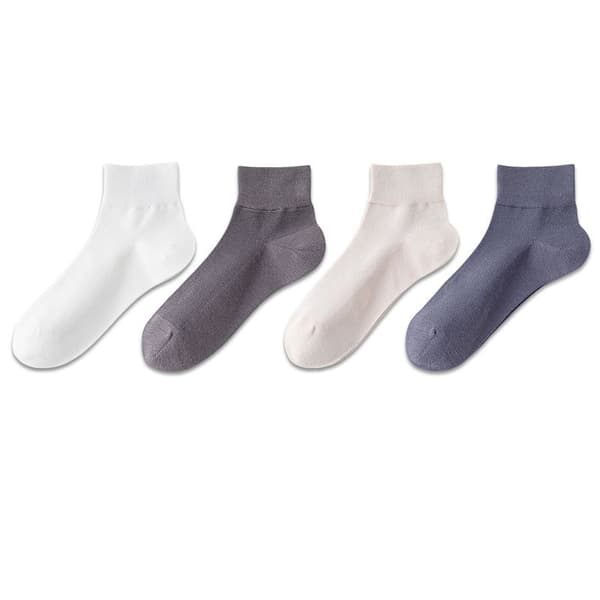 Saumattomat sukat - 4 paria White + Blue