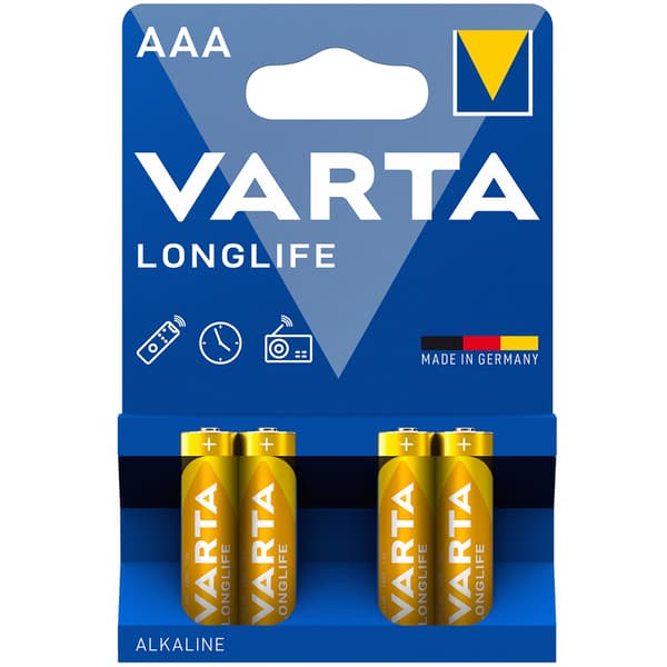 Longlife AAA / LR03 batteri 4-pakning
