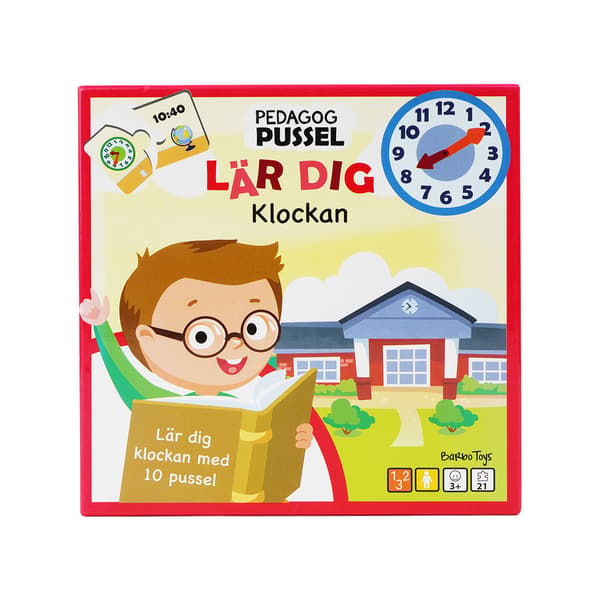 Palapeli Classic Pedagog Pussel Lär Dig Klockan (SE)