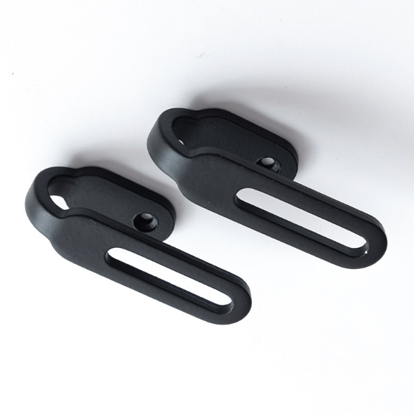 2-pack gardinväggskrokar, zinklegering draperikrokar för vägg Black