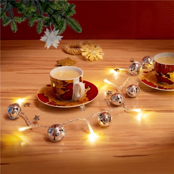 10 LED lyskæde "Klokker"