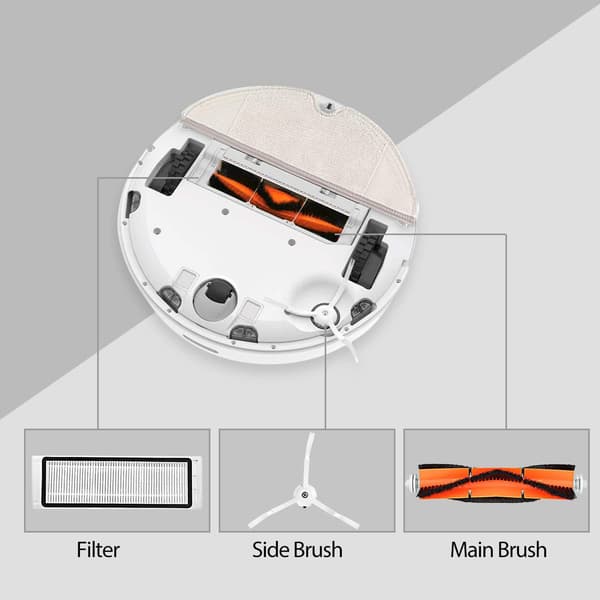 Tilbehørssæt til Xiaomi Roborock E4, S5, S50, S51, S55 11 dele