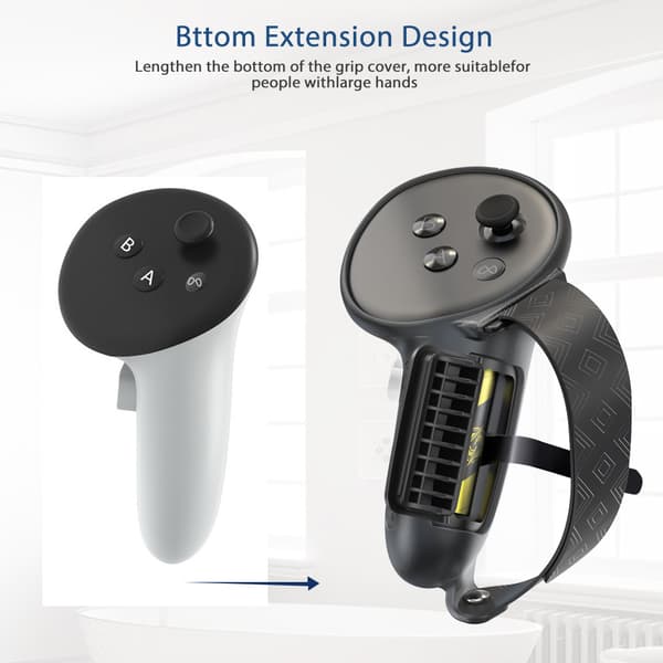 Meta Quest 3 Controller silikonbeskyttelsesdeksel Black