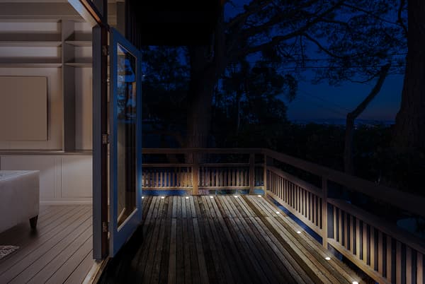 Smart Home, decklight kit, warm white light and RGB, silver