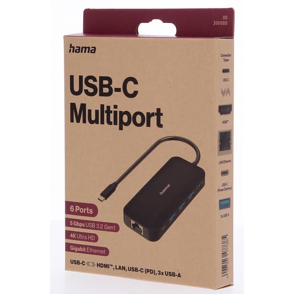 USB-C Hub Multi 6x Porter USB-A USB-C HDMI LAN