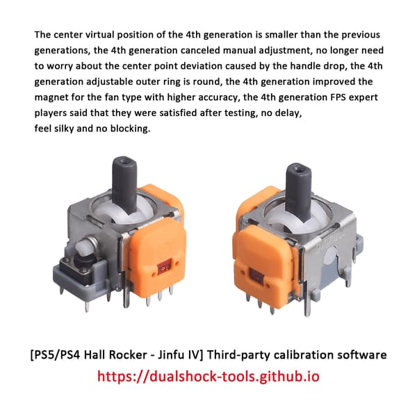 Erstatningssett for PS5-kontrollere Hall Sensor Joystick Model 1