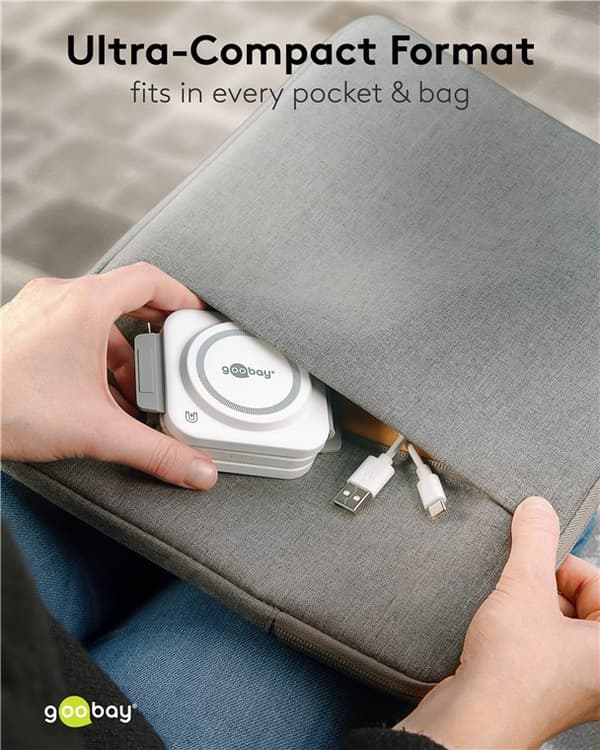 3in1 trådløs oplader, foldbar, 15 W