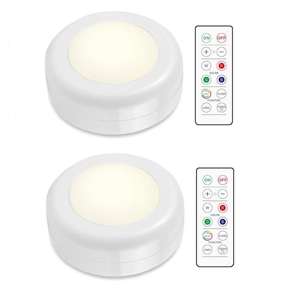 LED-kohdevalo kaukosäätimellä 2-pack