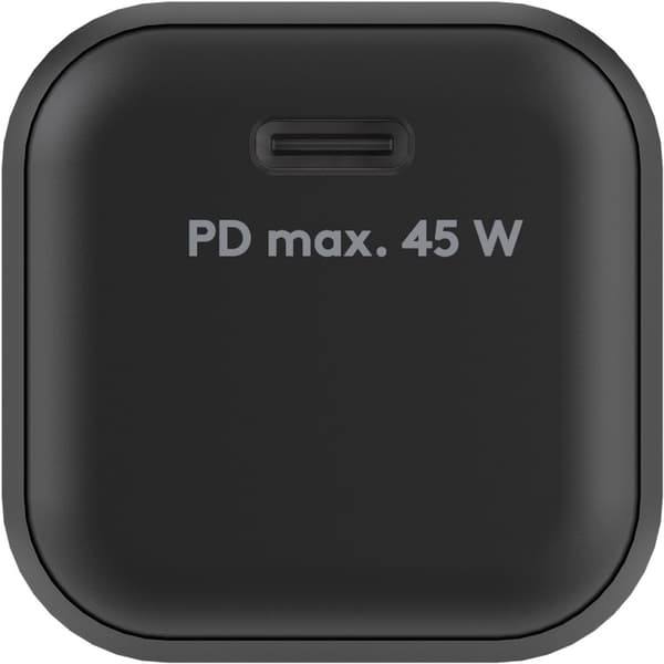 USB-C™ PD GaN hurtigoplader Nano (45 W) sort