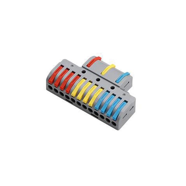 Spak Wire Mutter Connectors Conductor Compact Quick Wiring 3 in 12 Out