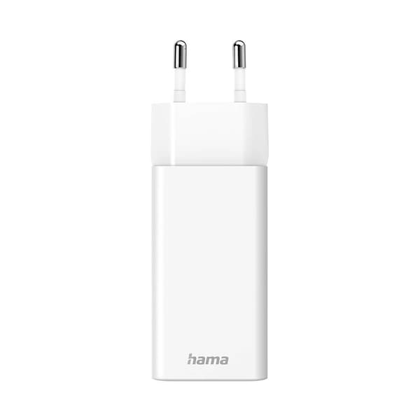 Mini-oplader USB-C + USB-A Qualcomm 3.0 38W Hvid