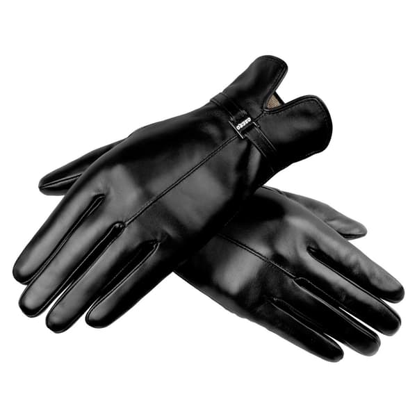 Dame Vinterhandsker i Fåreskind - Touchscreen & Varm Black S