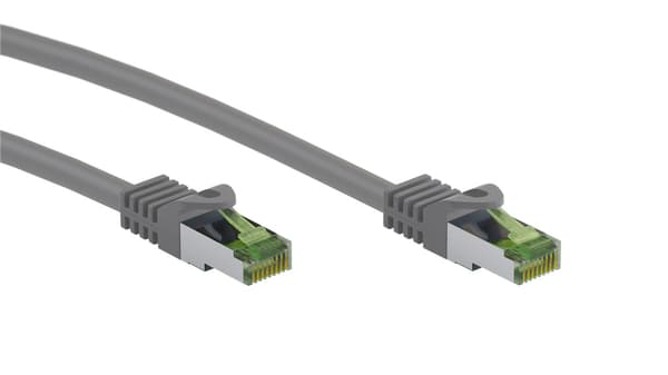 CAT 8.1 patch-kaapeli, S/FTP (PiMF), harmaa