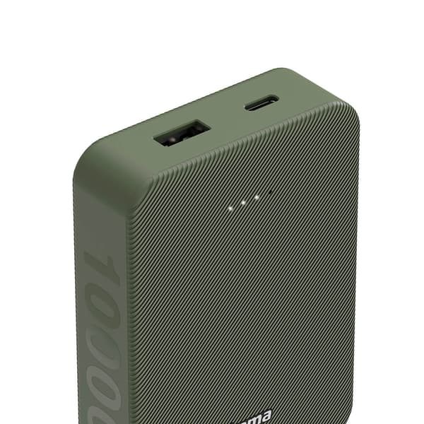Powerbank Colour 10 10000mAh USB-C+USB-A Green