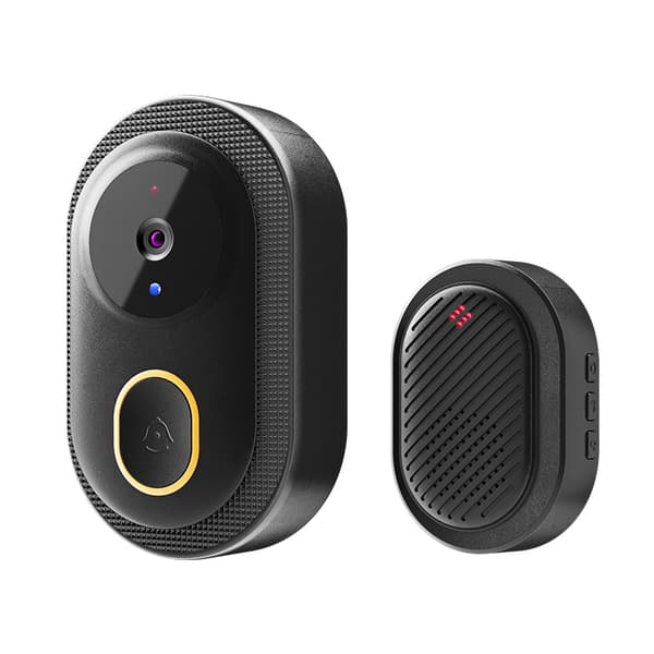 Forbedret hjemmesikkerhet: Trådløs Smart Video Ringeklokke K9 Black