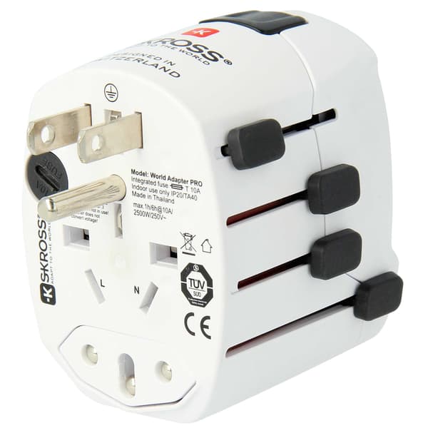 World Travel Adapter PRO World Grounded