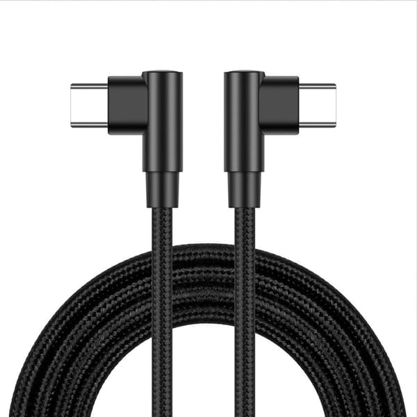 Kulmaliitinkaapeli - USB-C - USB-C 1 m