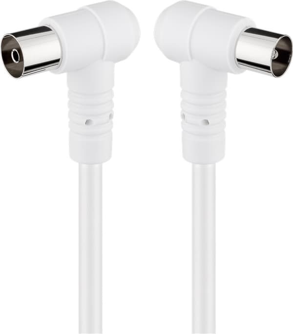 Kulmaantennikaapeli (80 dB), 2x suojattu