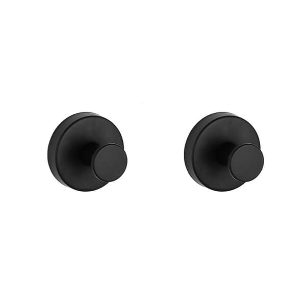 Krok med sugekopp, 2 stk Black