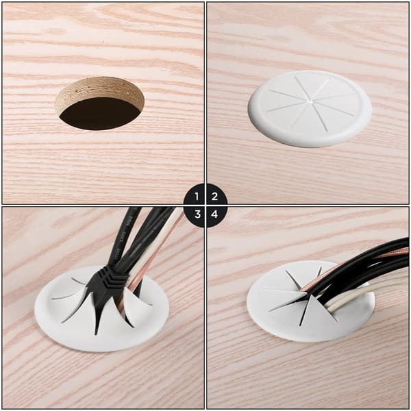 Bordskabelgenomföring 50 mm, 6-pack White