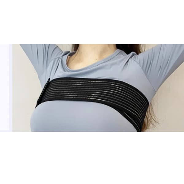Svart bröstbinder - 2-pack