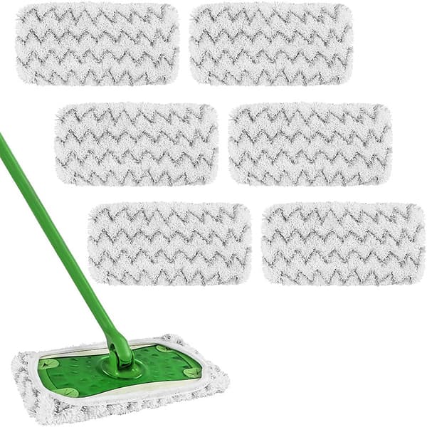 Udskiftningsstofbetræk til Swiffer-moppe, 6-pak M