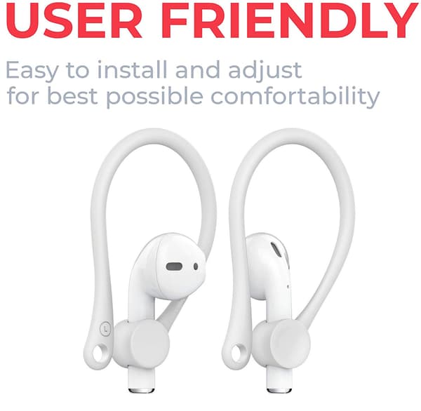 Ørekroker til Airpods - Hvite