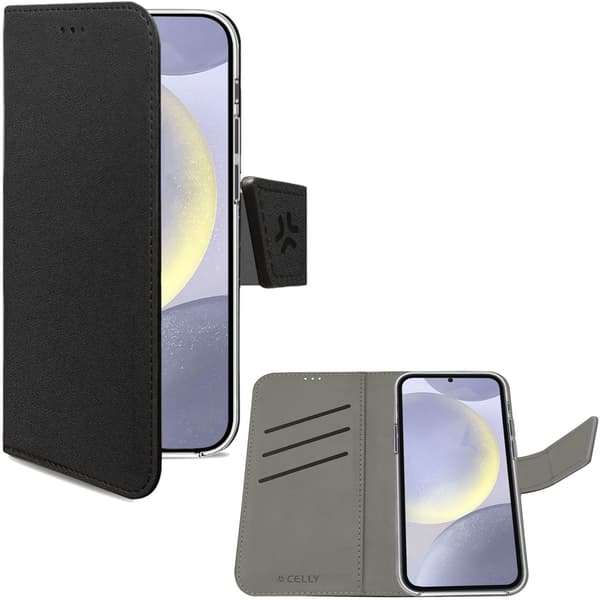 Wally Wallet Case Galaxy S24+ 5G Svart