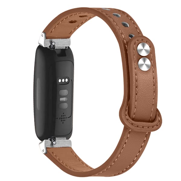 Urrem i ægte læder Brown Fitbit Inspire 2