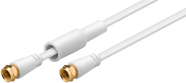 Flat SAT-antennekabel (80 dB), 2x skjermet, værbestandig