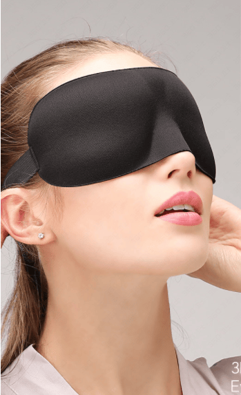 Sovemaske 3D 2 stk. Sort