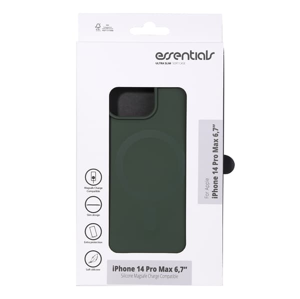 iPhone 14 Pro Max Silicone Mag back cov,Green