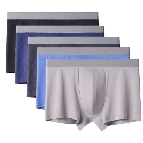 Boxerunderkläder för män i 5-pack - Andningsbara bomullsunderkläder 4XL