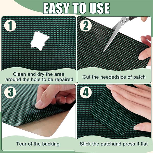 Pool Cover Patch, Heavy Duty Reparation Patch til Overjordisk og Inground Pool S