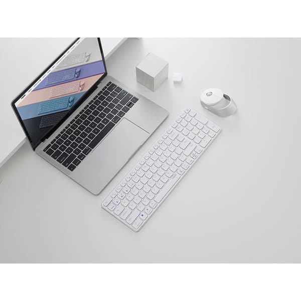 Tastatur/Musesett 9750M Multi-Mode Trådløst Hvit