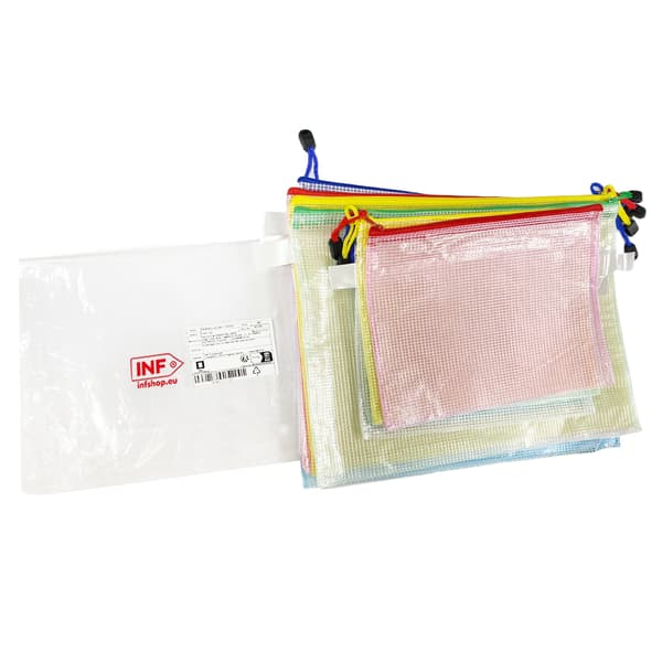 Lynlåsposer, 6 stk A4 og 6 stk A5 (ziplock)