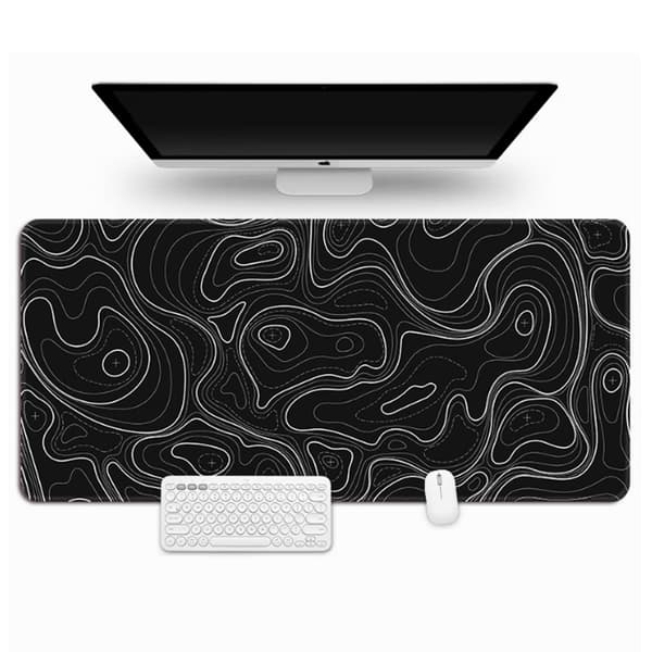 Stor musematte og skrivebordsunderlag Black S