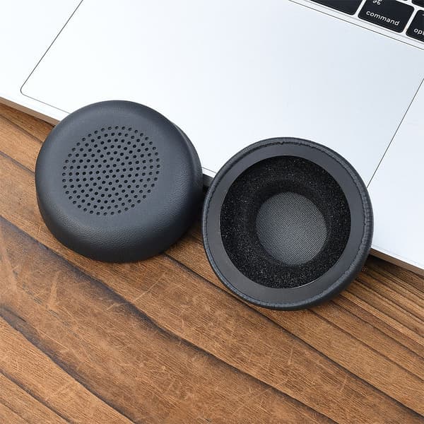 2 stk. udskiftningsørekopper kompatible med Logitech Zone Wireless - Grå PU Memory Foam ørepuder