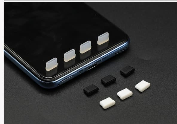 Dammskydd för USB-C-portar, 4-pack Transparent