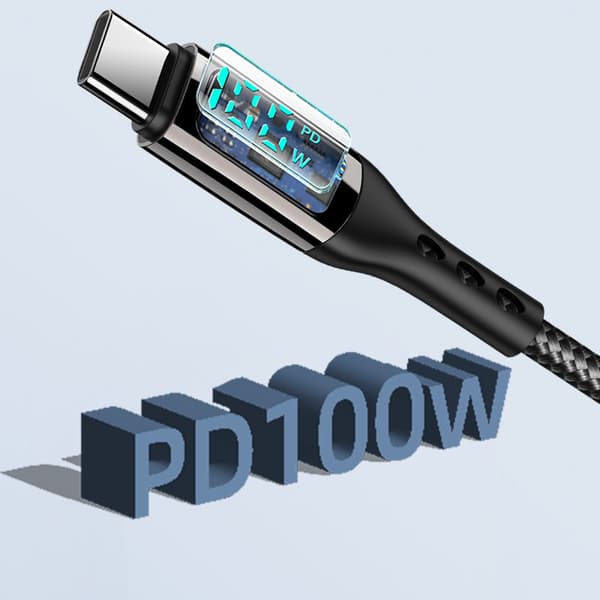 USB-C PD Hurtigladekabel 100 W Black 3 m