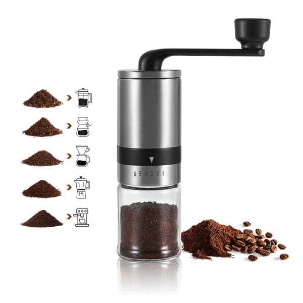 K4 Manuel Kaffebønnekværn - Rustfrit Stål & Keramik