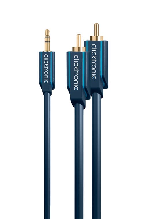 3,5 mm:n AUX-RCA-sovitinkaapeli, stereo