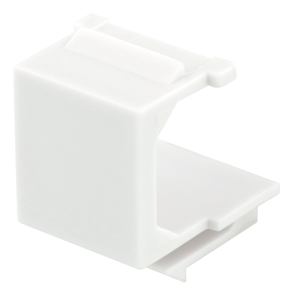 Blank cover for Keystone ports, 5-pack, white