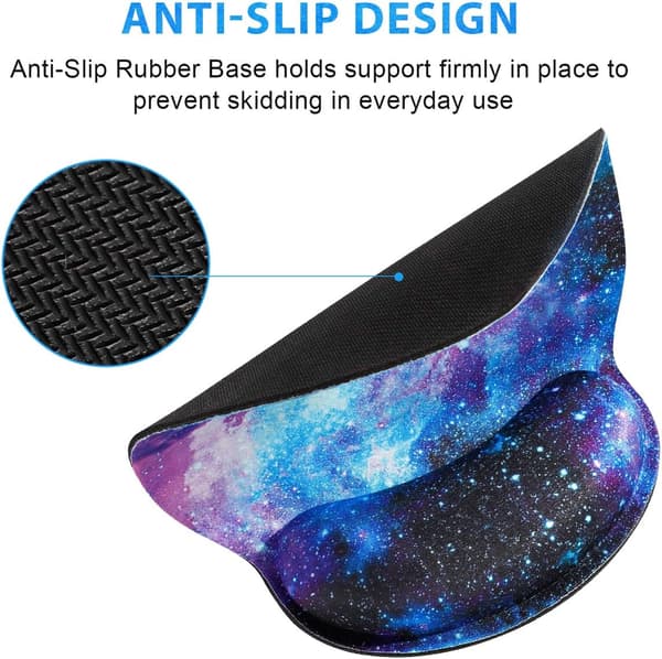Musmatta med ergonomiskt handledsstöd MultiColor
