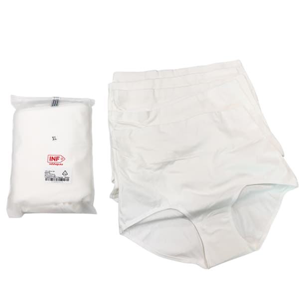 Trosor med hög midja (5-pack) White XL
