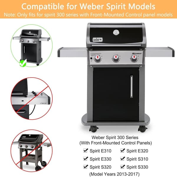 Kokeplater til Weber gassgrill - 3 stk.