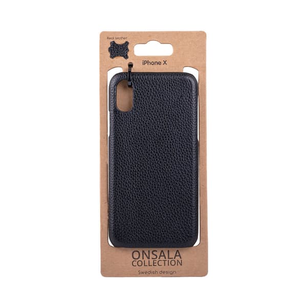 Mobilcover Læder Sort - iPhone X / XS
